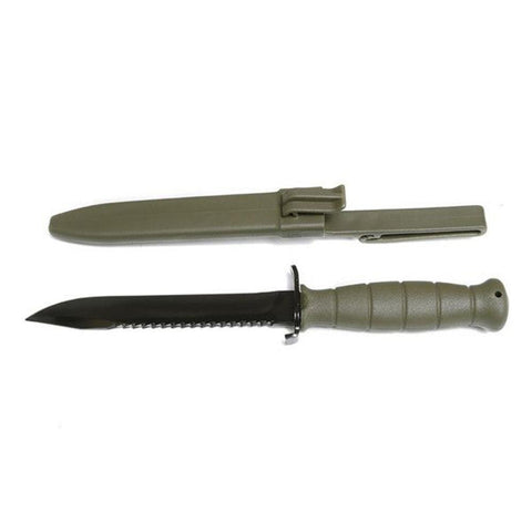 Field Knife, Fixed Blade, 6.5", Olive Drab, Clip Point