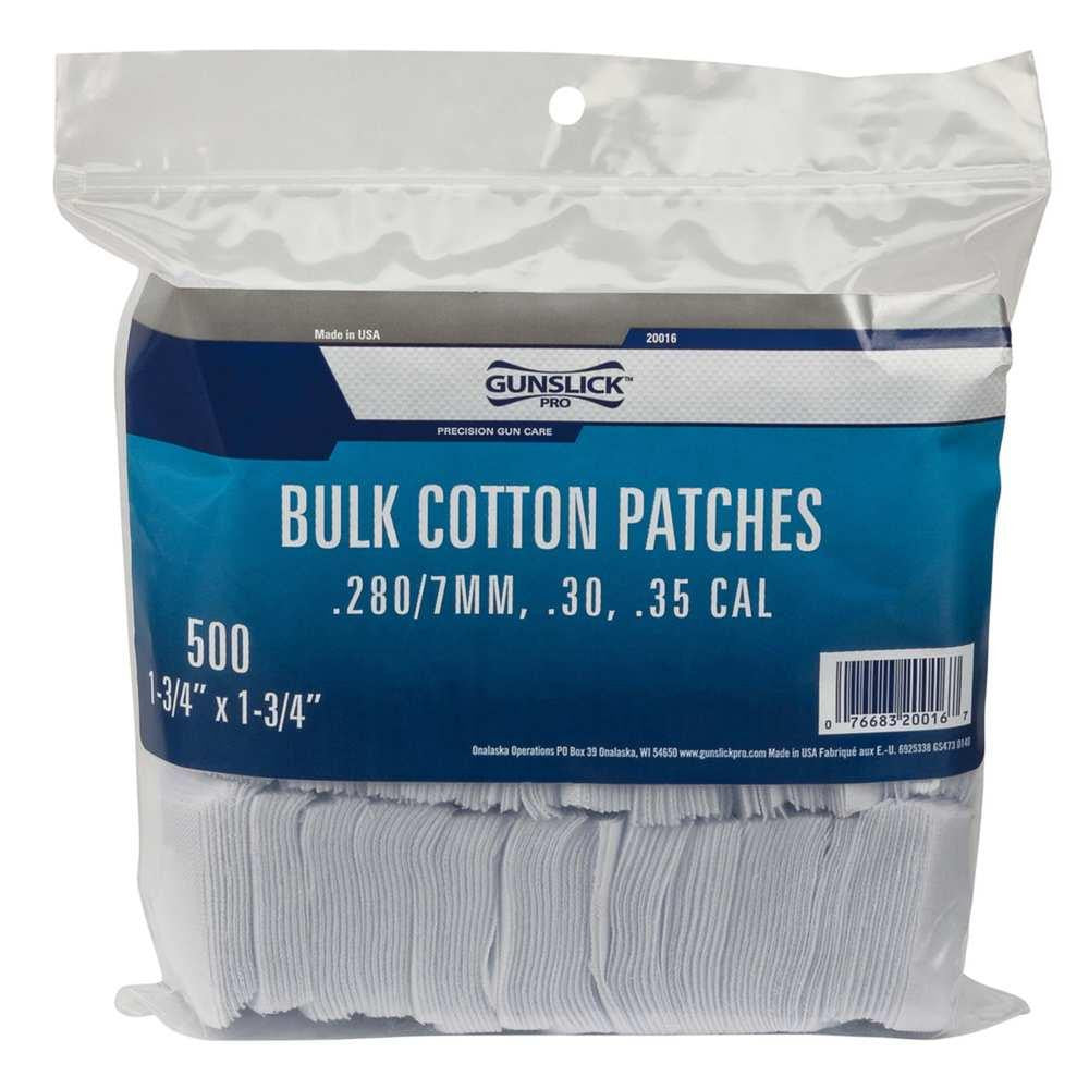 Cotton Patches Bagged - Bulk - .270-.35 Cal (1-3-4 Inch) 500ea