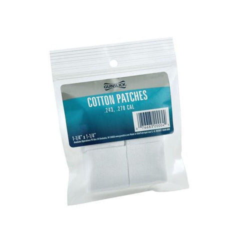 Cotton Cleaning Patches, .243-.270 Caliber, 100 Pack