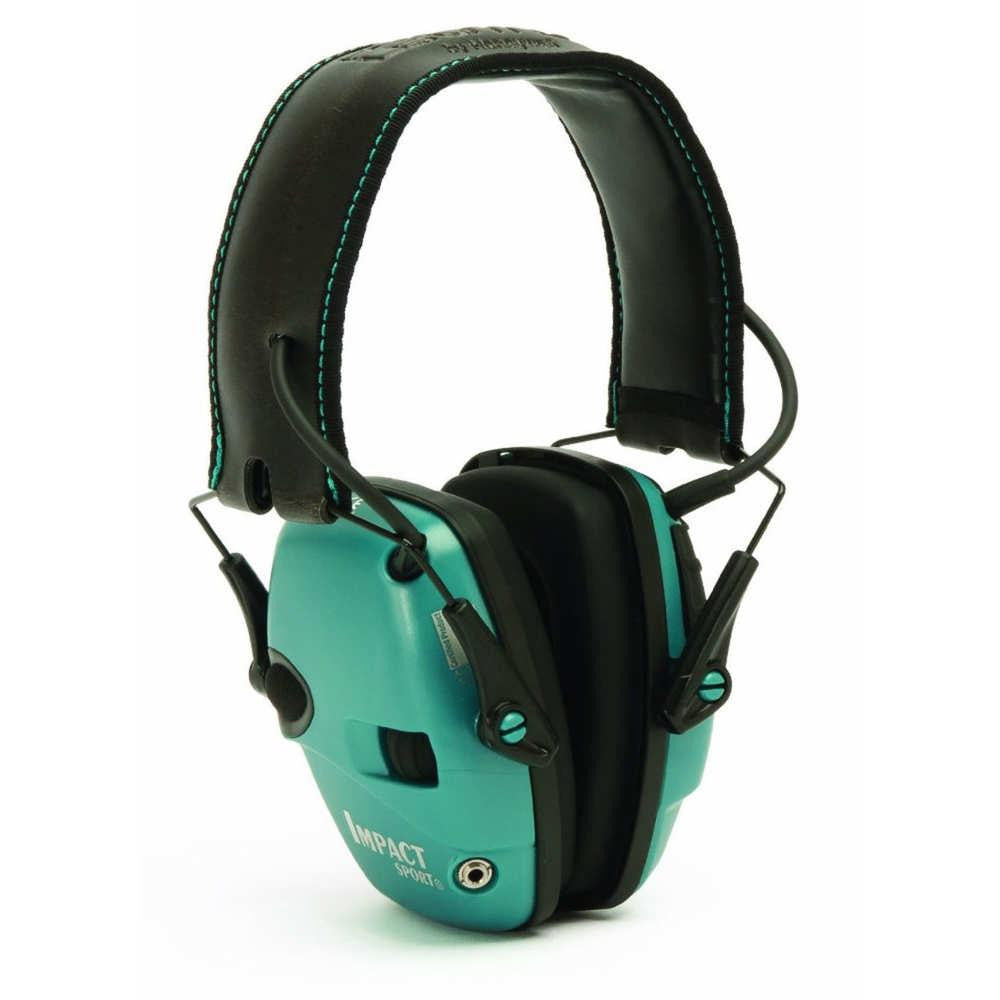 Impact Sport Electronic Earmuff Teal &ndash; Nrr 22 Db