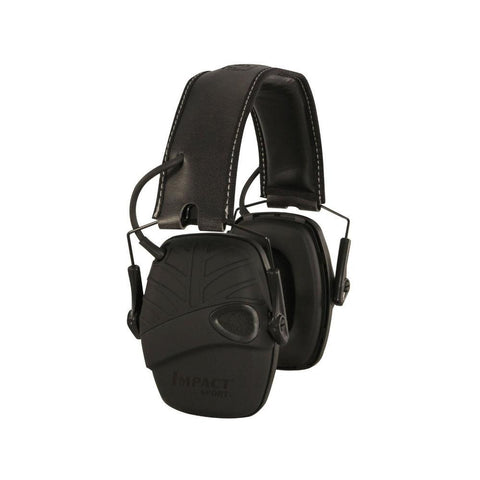 Impact Sport Tactical Electronic Earmuff - Black