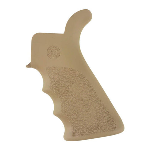 Ar-15-m16-m4 Overmolded Grip - Rubber Grip Beavertail With Finger Grooves - Desert Tan