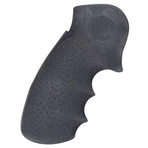 Soft Rubber Grip With Finger Grooves - S&w N Frame Round Butt - Full Size Grips