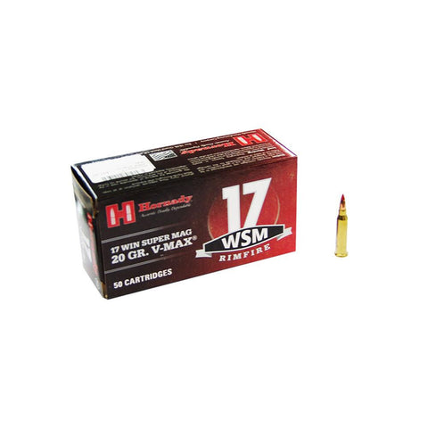 17 Win Super Mag 20 Gr V-max Ammo 50 Rd-bx