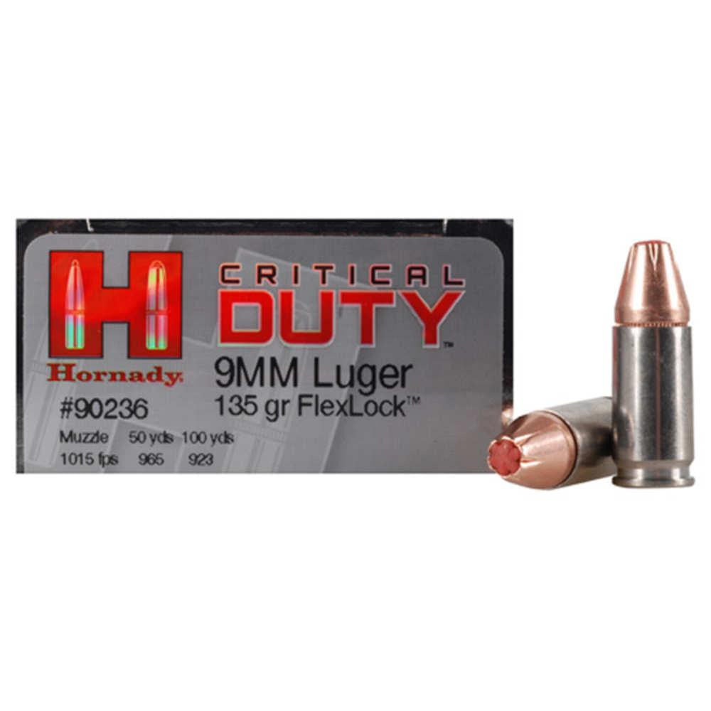 9mm Luger 135 Gr Flexlock Critical Duty Ammunition