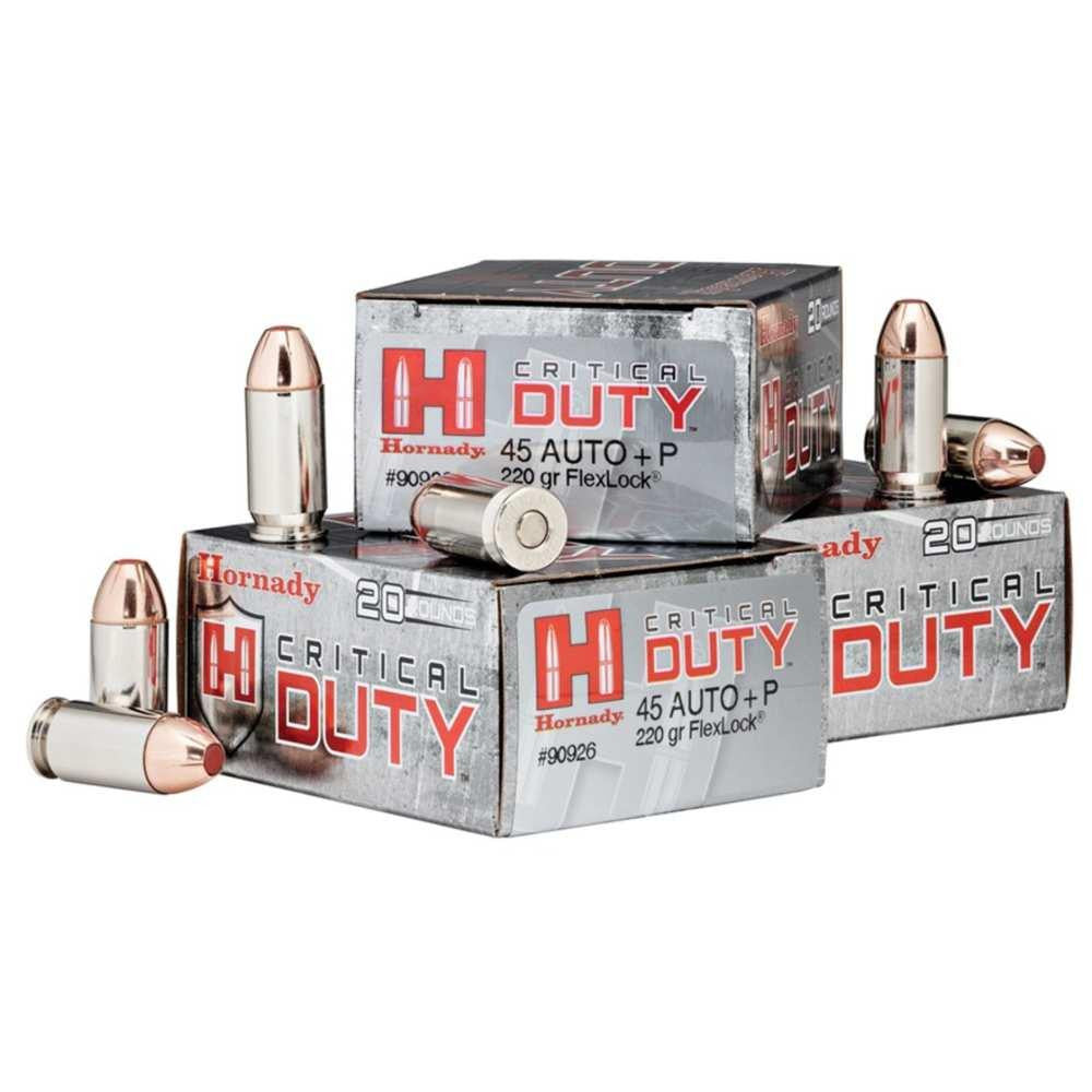 45 Auto+p 220 Gr Flexlock Critical Duty Ammunition