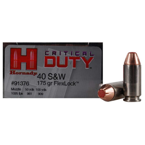 40 S&w 175 Ggr Flexlock Critical Duty Ammunition