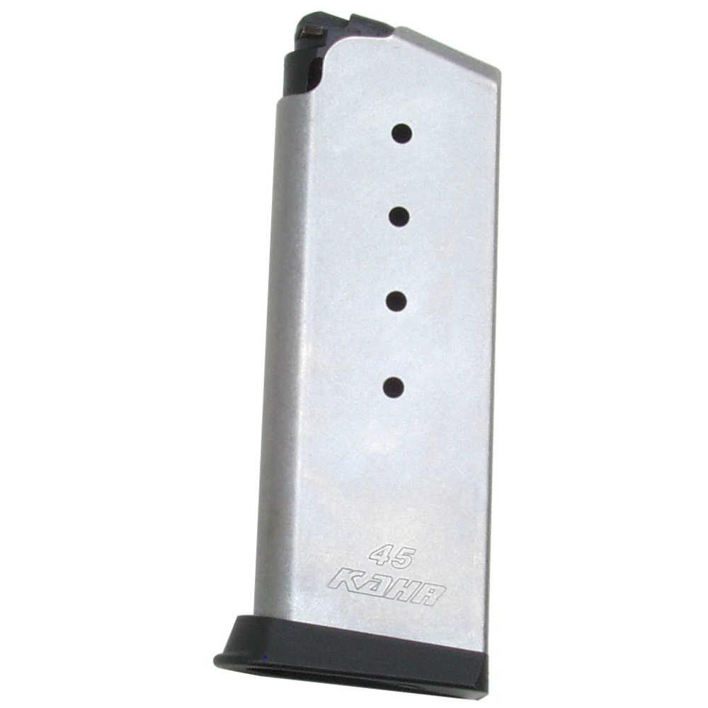 Pm45 Kahr Factory Magazine - .45 Acp, 5 Rounds, Stainless Steel