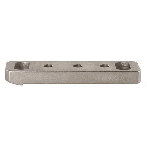 Dual Dovetail 1-piece Handgun Base - Silver