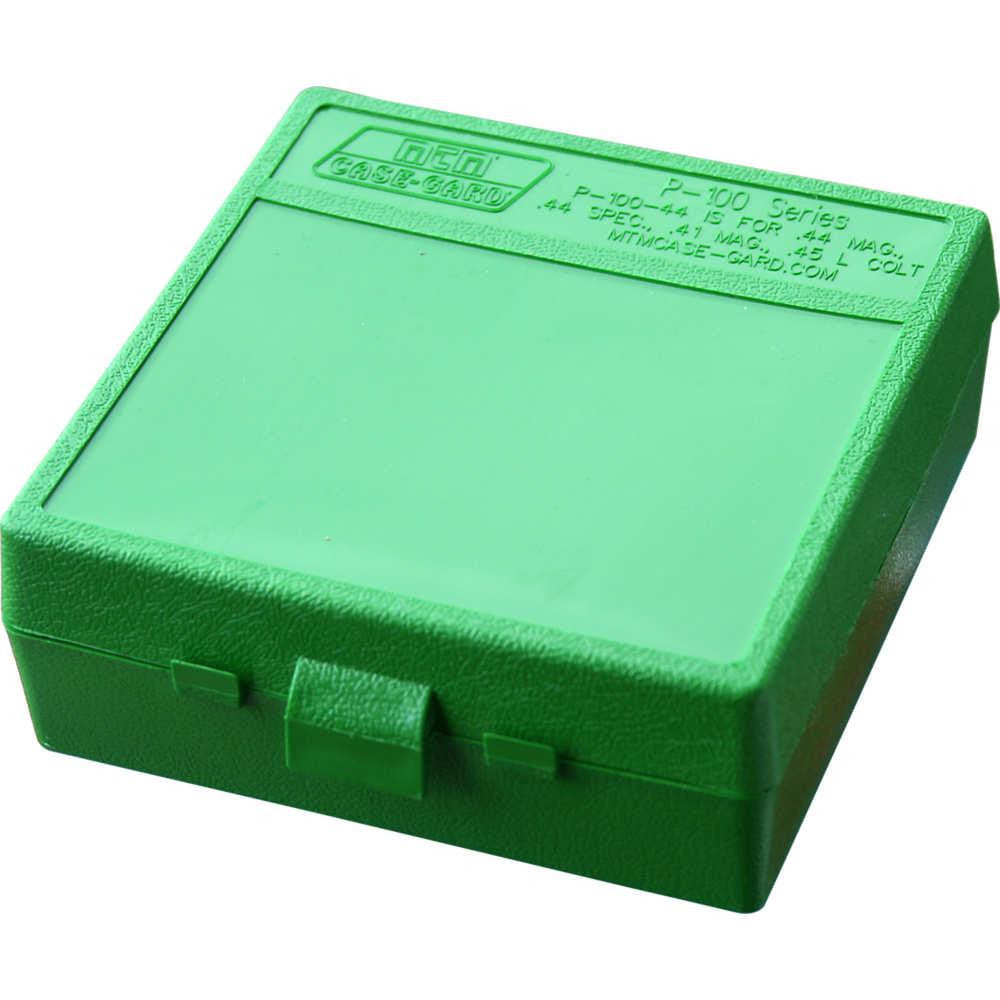 P-100 Series X-large Handgun Ammo Box - 100 Round - Green