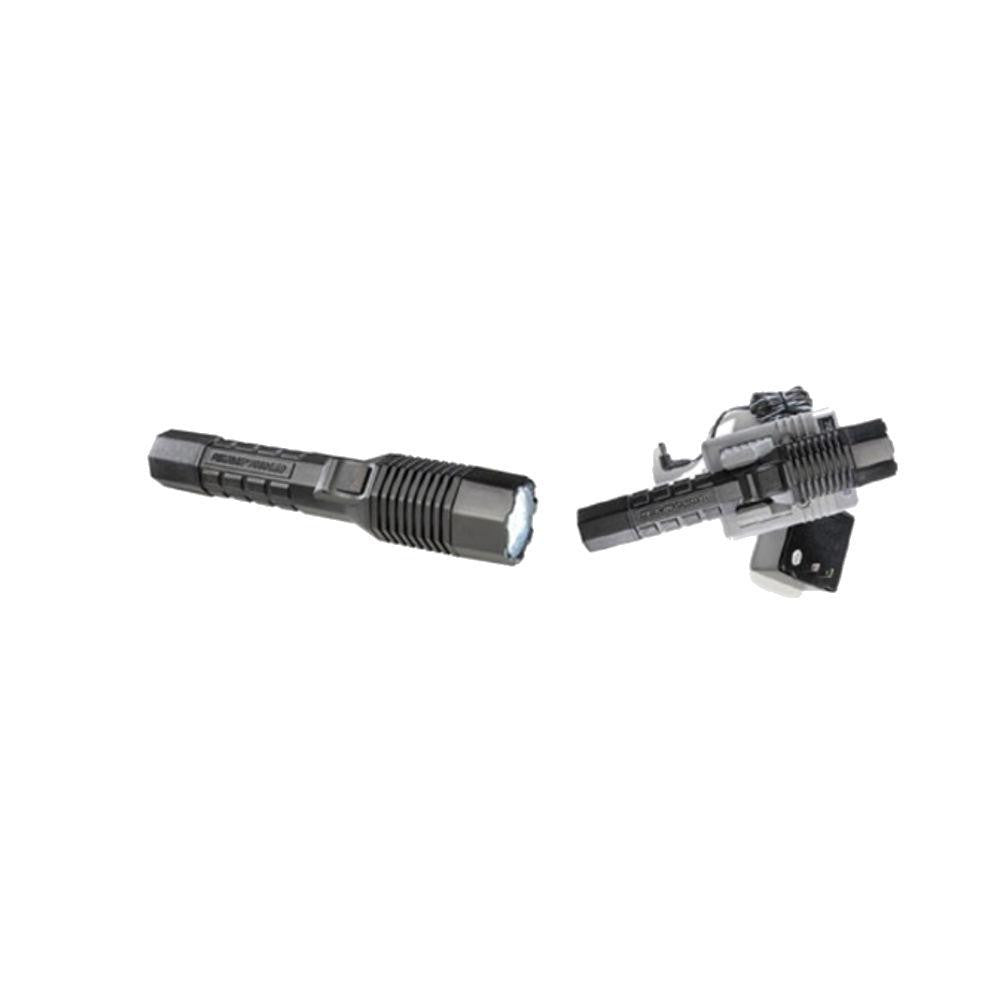 7060 Led Rechargeable Police Flashlight, Black