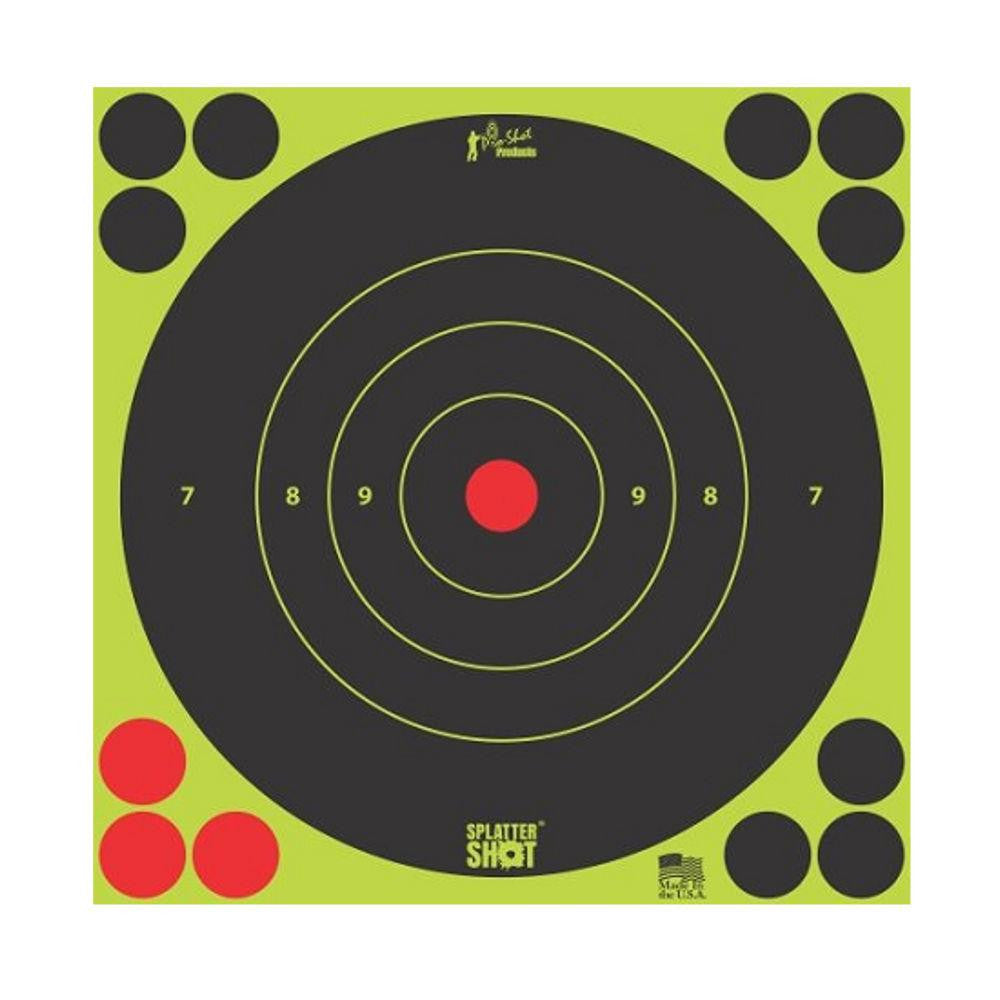 12in Green Bullseye Target 12pk Bag