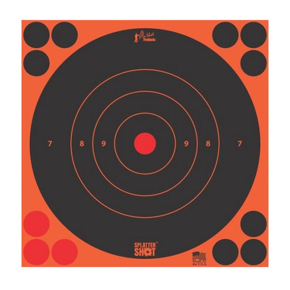 12in Orange Bullseye Target 12pk