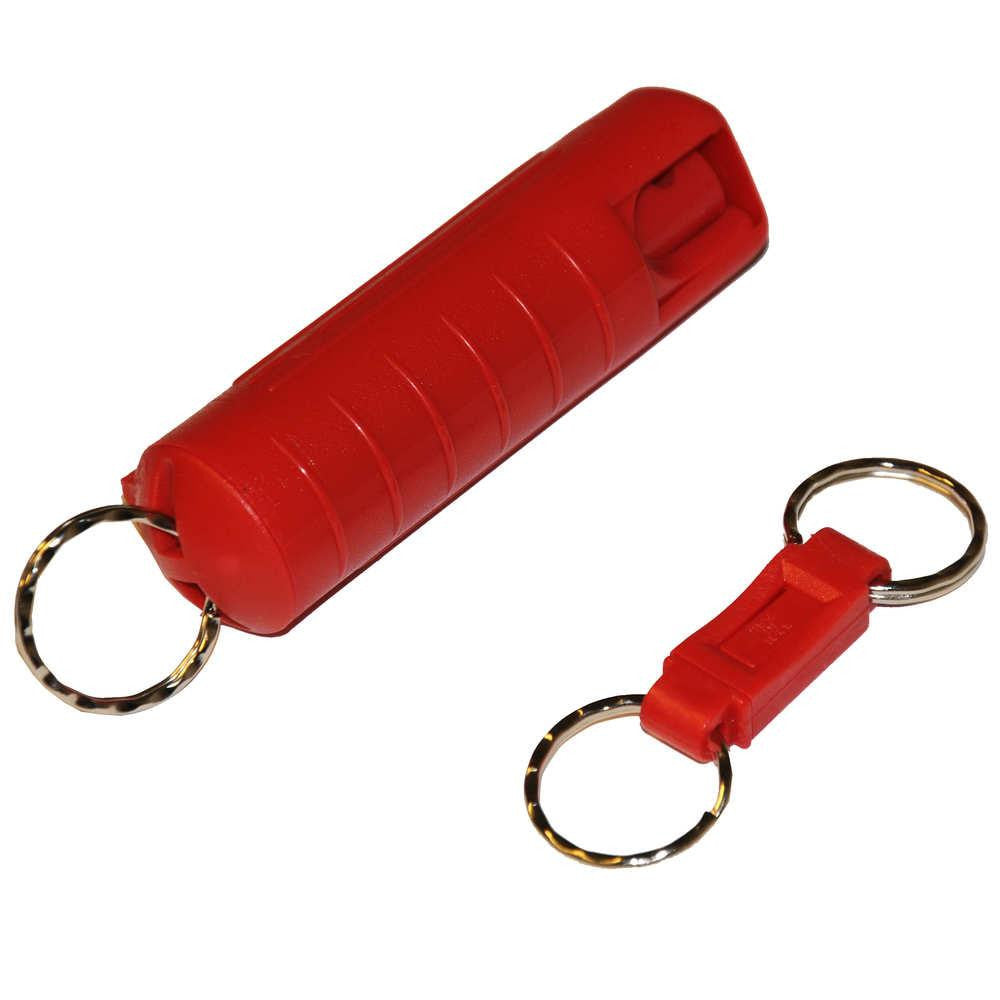 Keyring Self Defense Spray (0.54oz-aprox. 25 Shots) With Quick Release - Red