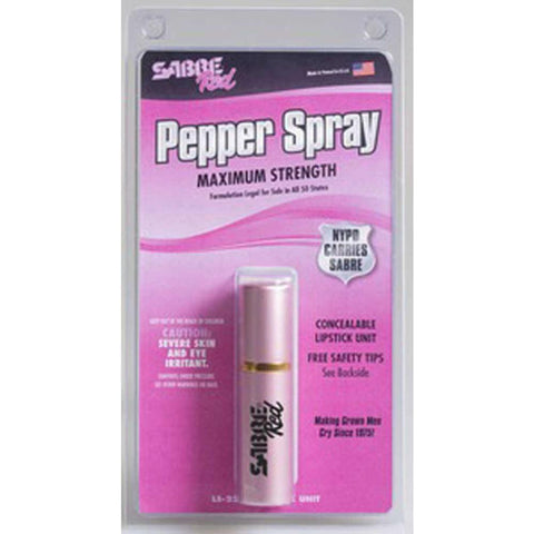 Sabre Red 3-4 Oz Pink Lipstick Pepper Spray