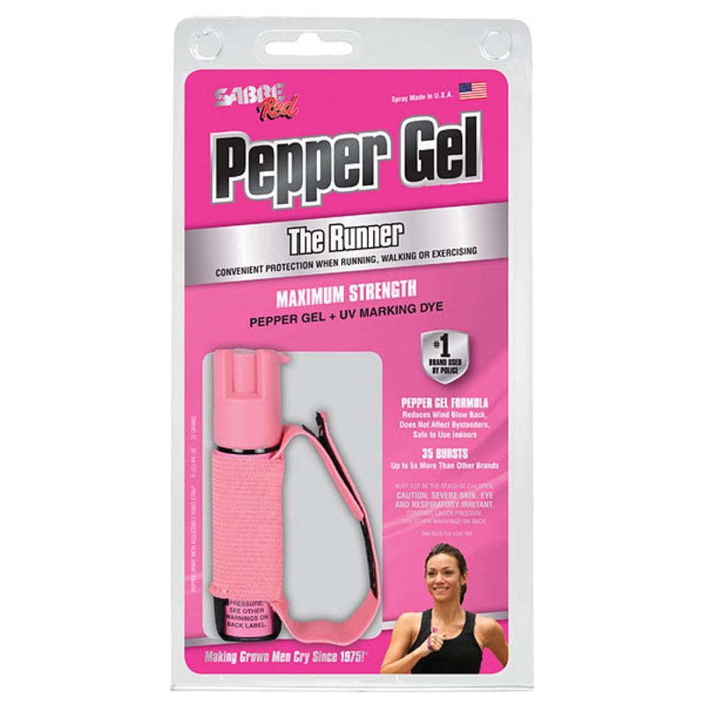 Runner Pepper Gel With Adjustable Hand Strap, 0.75 Oz, Pink