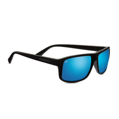 Serengeti Classic Claudio Sunglasses, Satin Dark Gray, Polarized