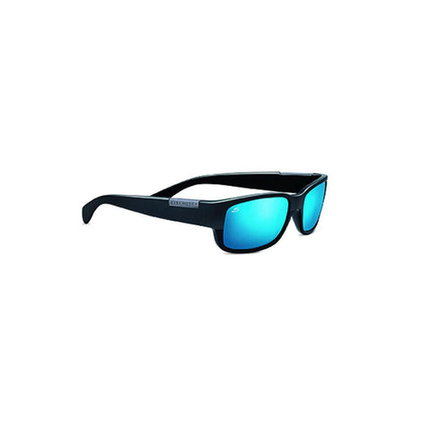 Serengeti Classic Merano Sunglasses, Satin Shiny Black, Polarized