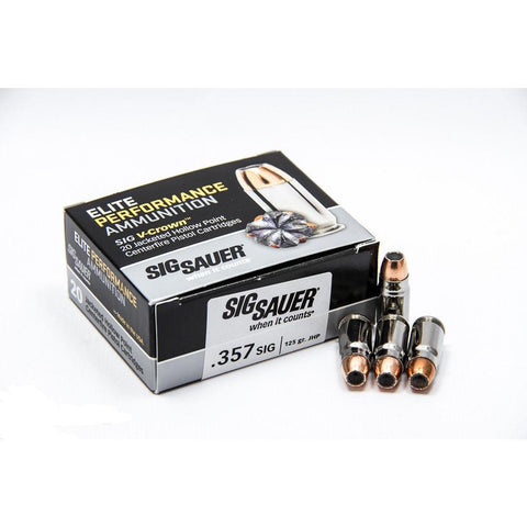 Pistol V-crown Elite 357sig 125gr Ammo