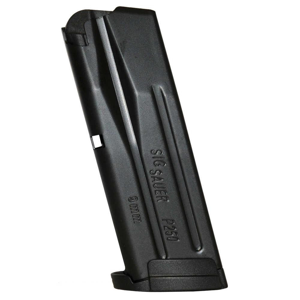 P250-p320 Sub Compact Sig Factory Magazine - 9mm, 12rd, Black Metal