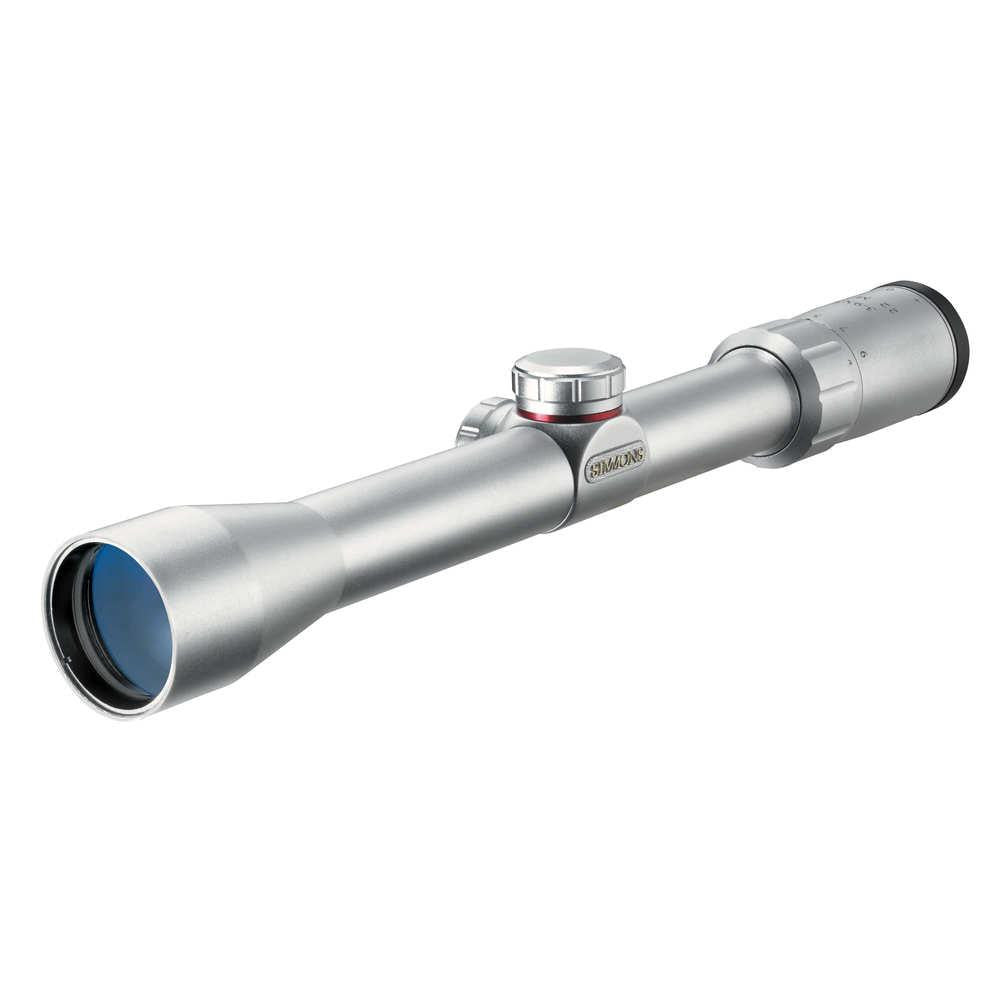 .22 Mag 3-9x32mm Truplex Riflescope W-rings - Silver