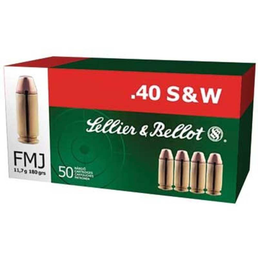 Sellier & Bellot Handgun Ammunition - 40 S&w - Fmj - 180 Gr