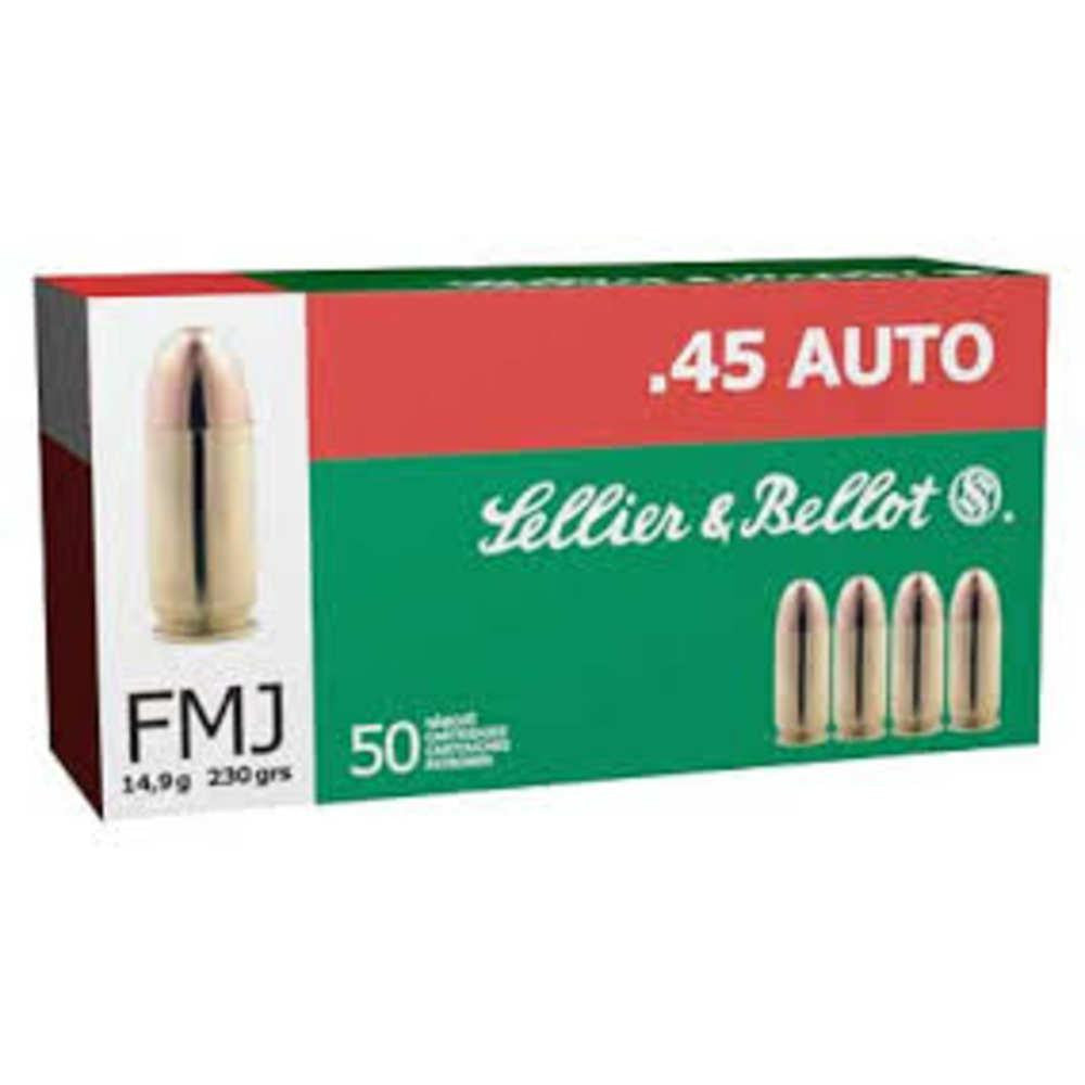 Sellier & Bellot Handgun Ammunition - 45 Auto - Fmj - 230 Gr