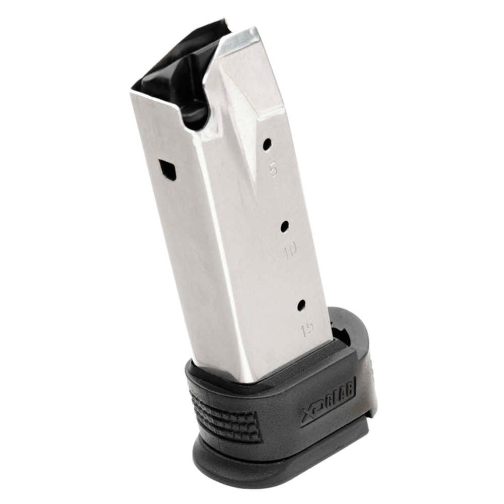 Springfield Xd Compact Factory Magazine -  45 Acp, 10 Rounds, With Black X-tension, Stainless