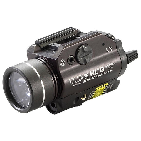 Tlr-2 Hl G Rail Mounted Flashlight With Green Laser