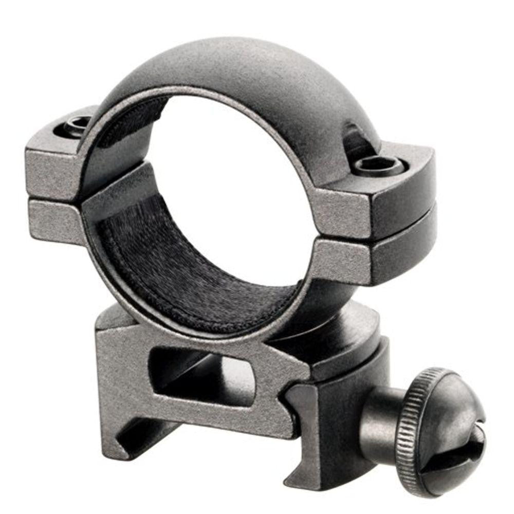 High Centerfire Rings - 1", Matte Black, Clam Pack