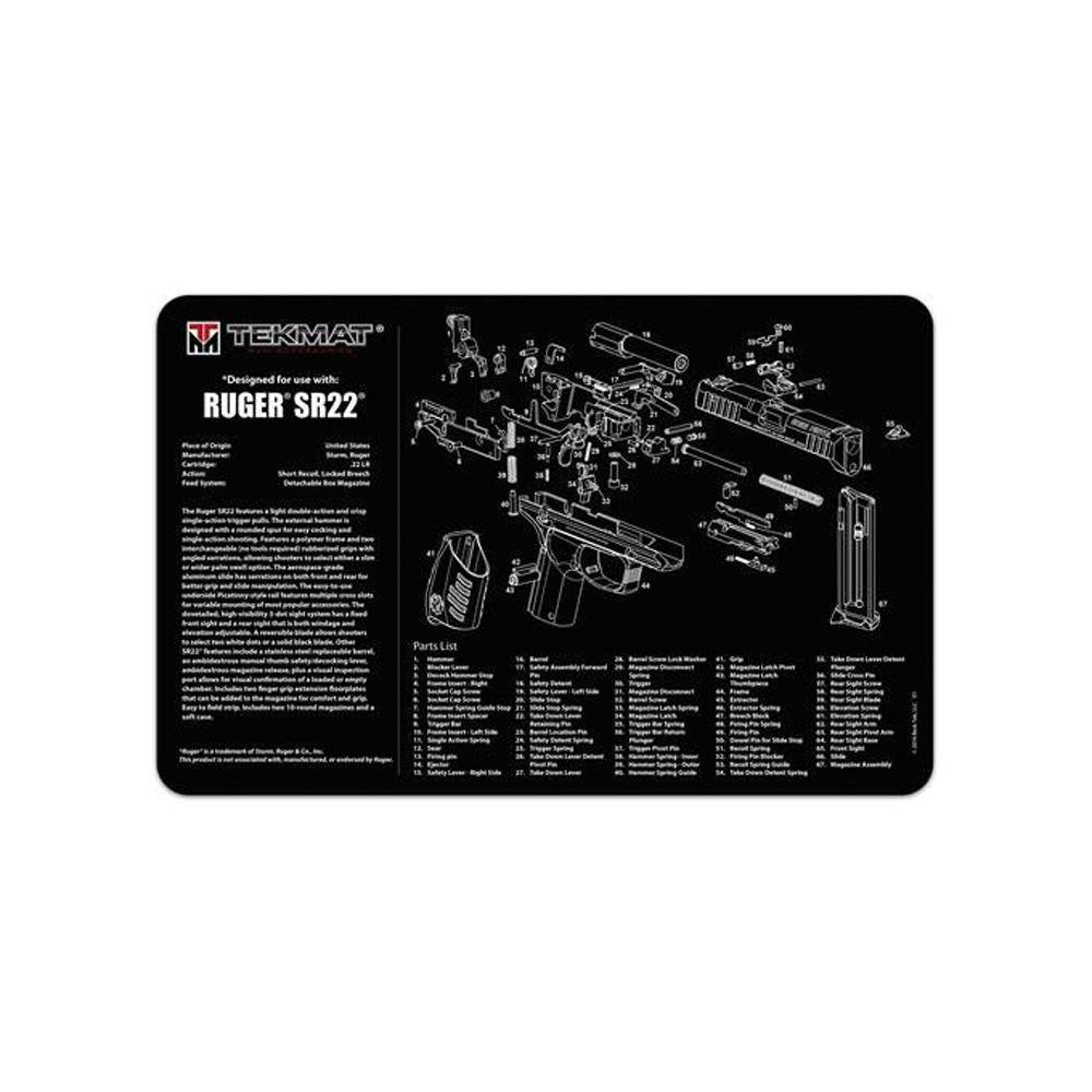 Ruger Sr22 Cleaning Mat - 11" X 17"