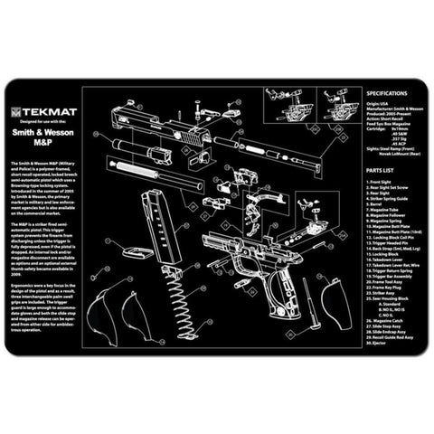 Smith & Wesson M&p Cleaning Mat - 11" X 17"