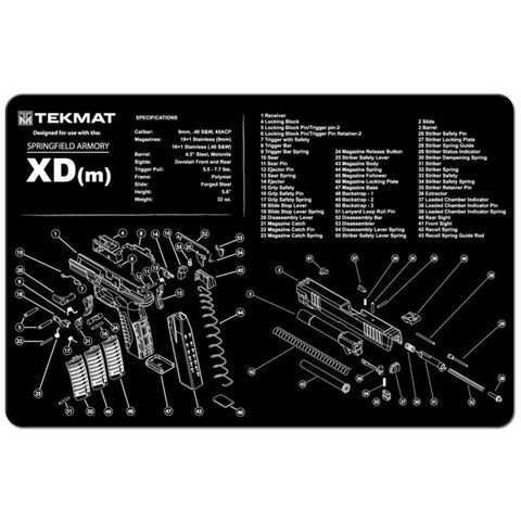 Springfield Armory Xdm Cleaing Mat - 11" X 17"