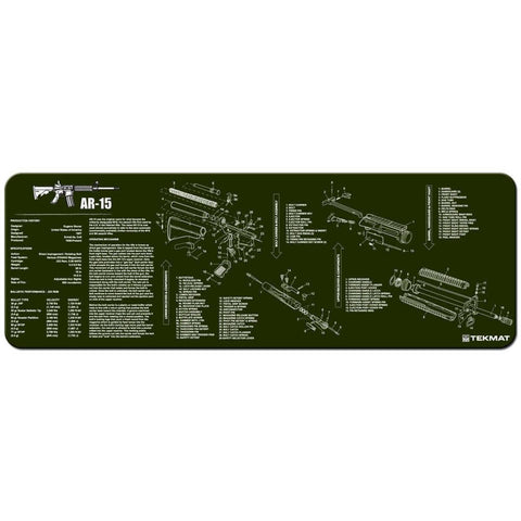 Ar-15 Cleaning Mat - 12" X 36" - Od