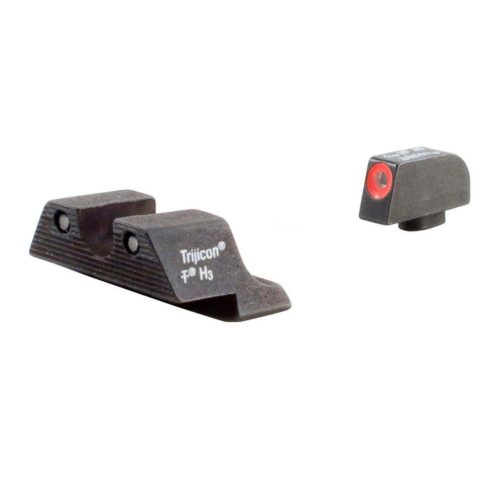 Glock Large Frame Hd Night Sight Set - Orange Front Outline - Model 20 - 21 - 21sf - 29 - 30