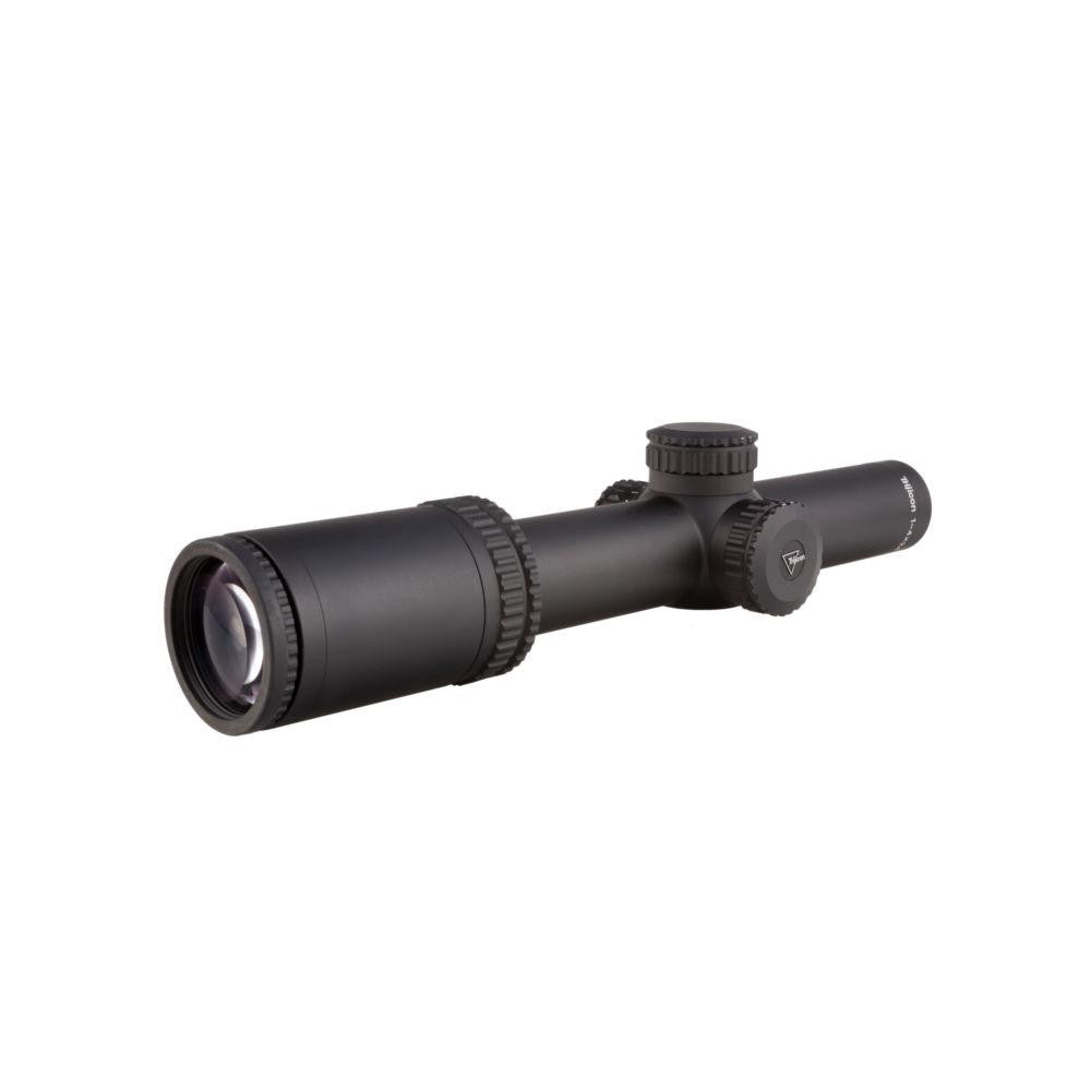 Accupower 1-4x24 Riflescope Duplex Crosshair W- Green Led, 30mm Tube