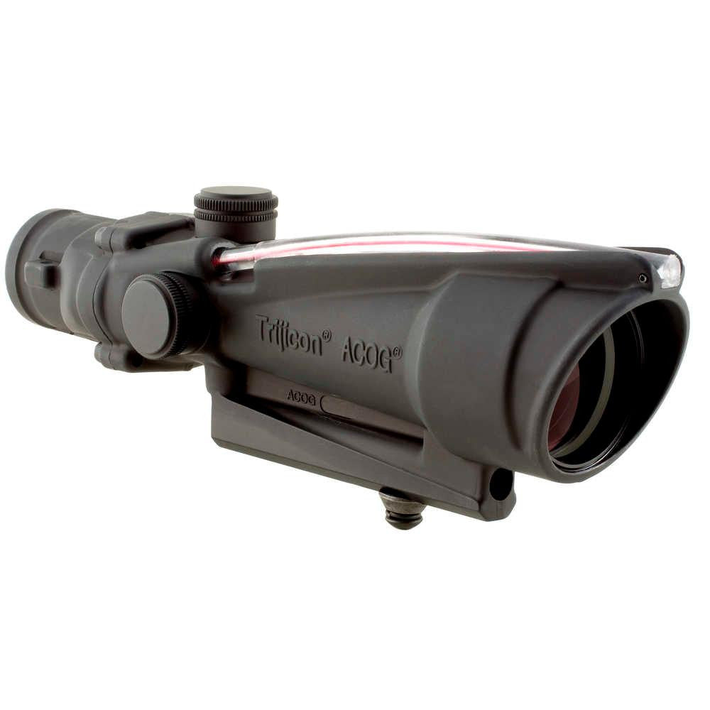 Acog 3.5x35 Scope, Dual Illuminated Red Circle - Chevron Bac Reticle  Riflescope