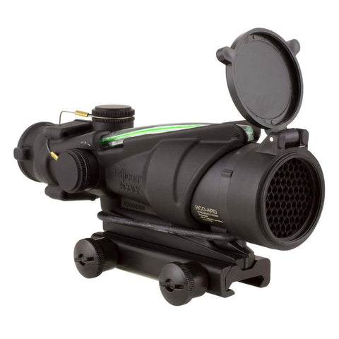 Acog 4x32, Army Rifle Combat Optic For The M150 With Green Illumination And Ta51 Mount Riflescope