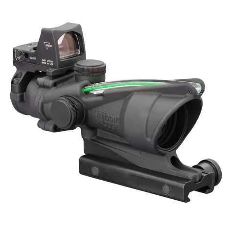 Acog 4x32 Scope, Dual Illuminated Green Crosshair .223 Ballistic Reticle, 3.25 Moa Rmr Sight Riflescope