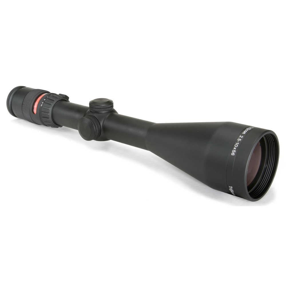 Accupoint 2.5-10x56 Riflescope With Bac, Red Triangle Reticle