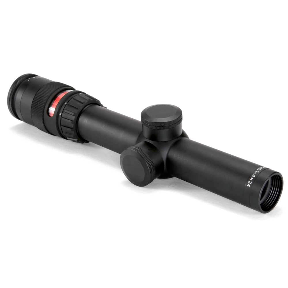 Accupoint 1-4x24 30mm Riflescope With Bac, Red Triangle Reticle