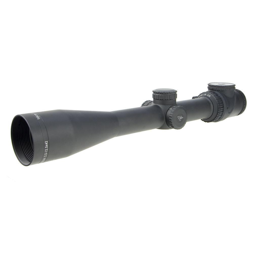 Accupoint 2.5-12.5x42 Riflescope Moa-dot Crosshair W- Green Dot, 30mm Tube