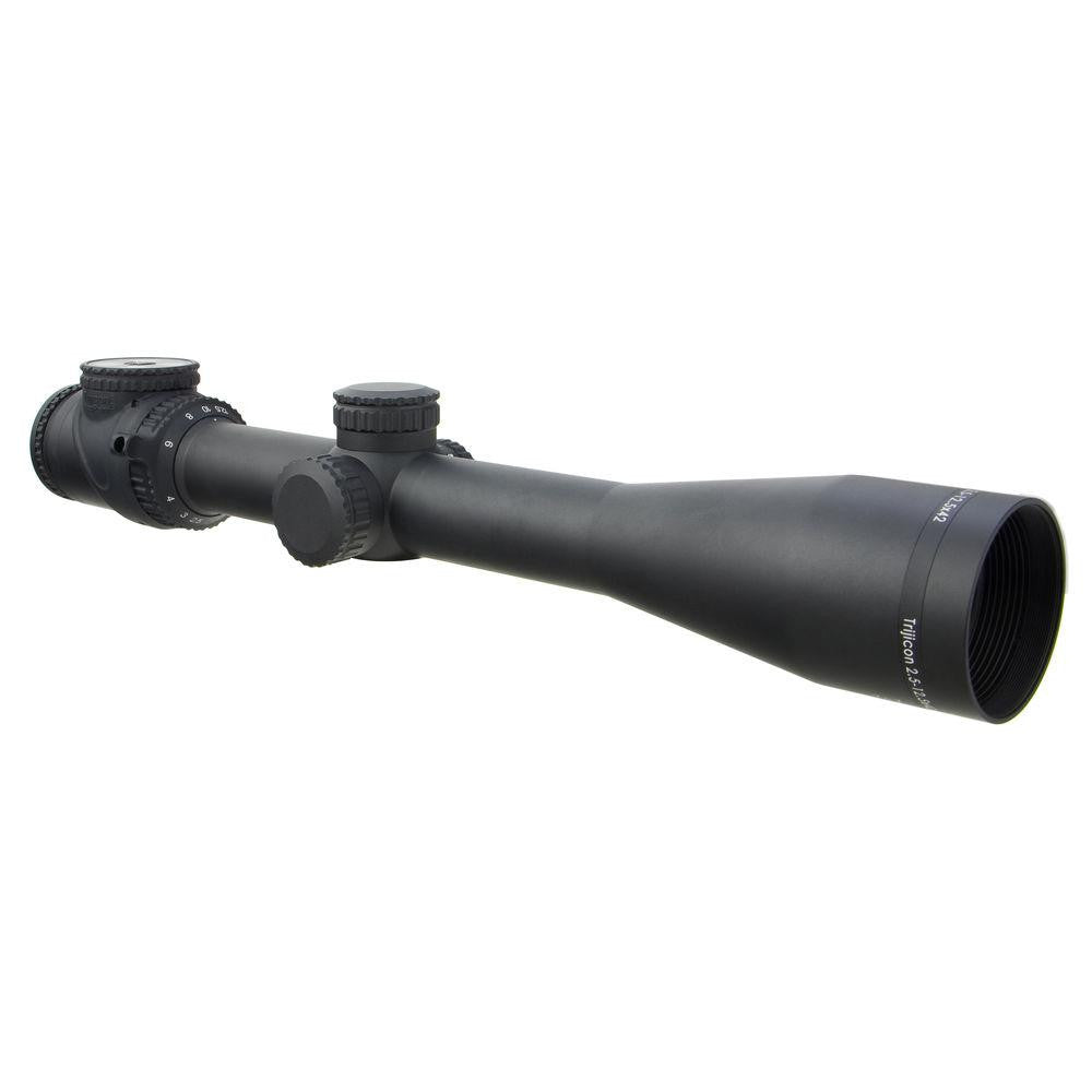 Accupoint 2.5-12.5x42 Riflescope W- Bac, Green Triangle Post Reticle, 30mm Tube