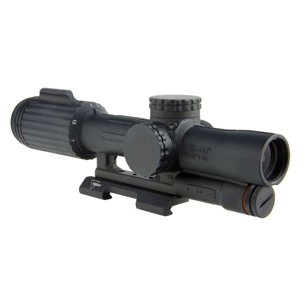 Vcog&trade; 1-6x24 Horseshoe Dot Crosshair .308 175gr Ballistic Reticle W-qrmount