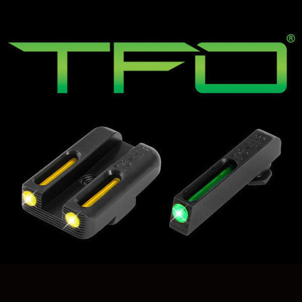 Tfo Tritium-fiber-optic Day-night Sight - Glock 42-43, Green-yellow