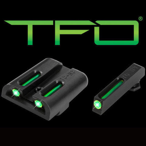 Tfo Tritium-fiber-optic Day-night Sight - Glock Low, Green-green