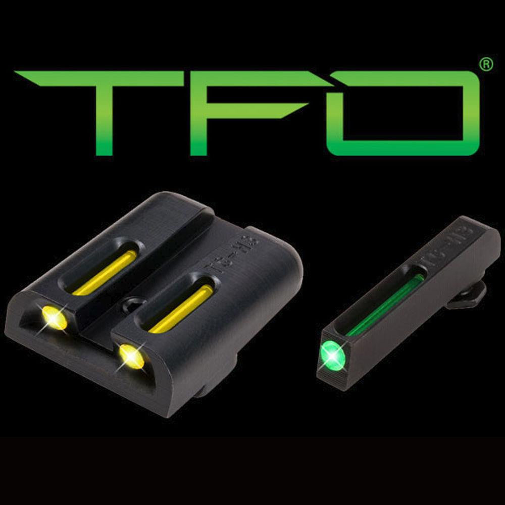 Tfo Tritium-fiber-optic Day-night Sight - Glock High, Green-yellow