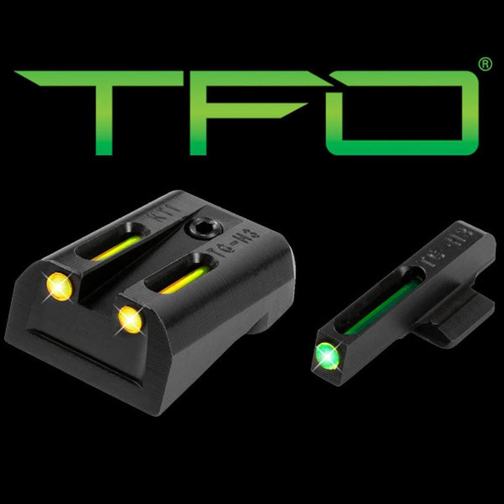 Tfo Tritium-fiber-optic Day-night Sight - Kimber, Green-yellow