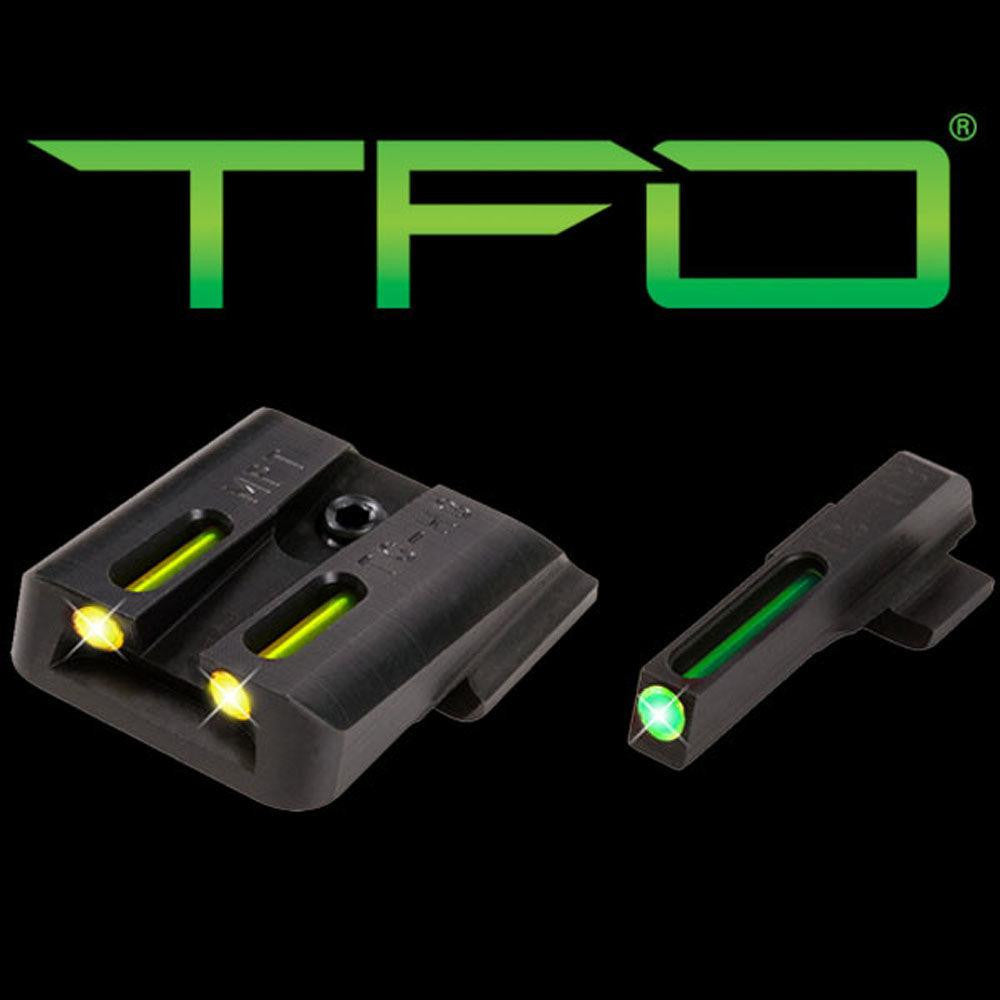 Tfo Tritium-fiber-optic Day-night Sight - S&w M&p, Green-yellow