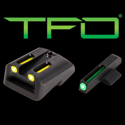 Tfo Tritium-fiber-optic Day-night Sight - Novak .260-.500, Green-yellow